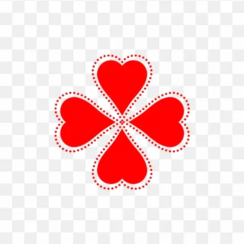 Red Heart Rangoli Design Png